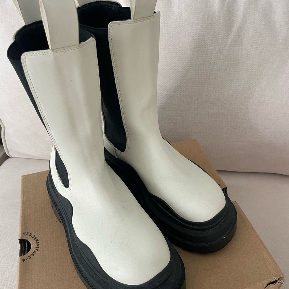 Stylish Black and White Women's Boots